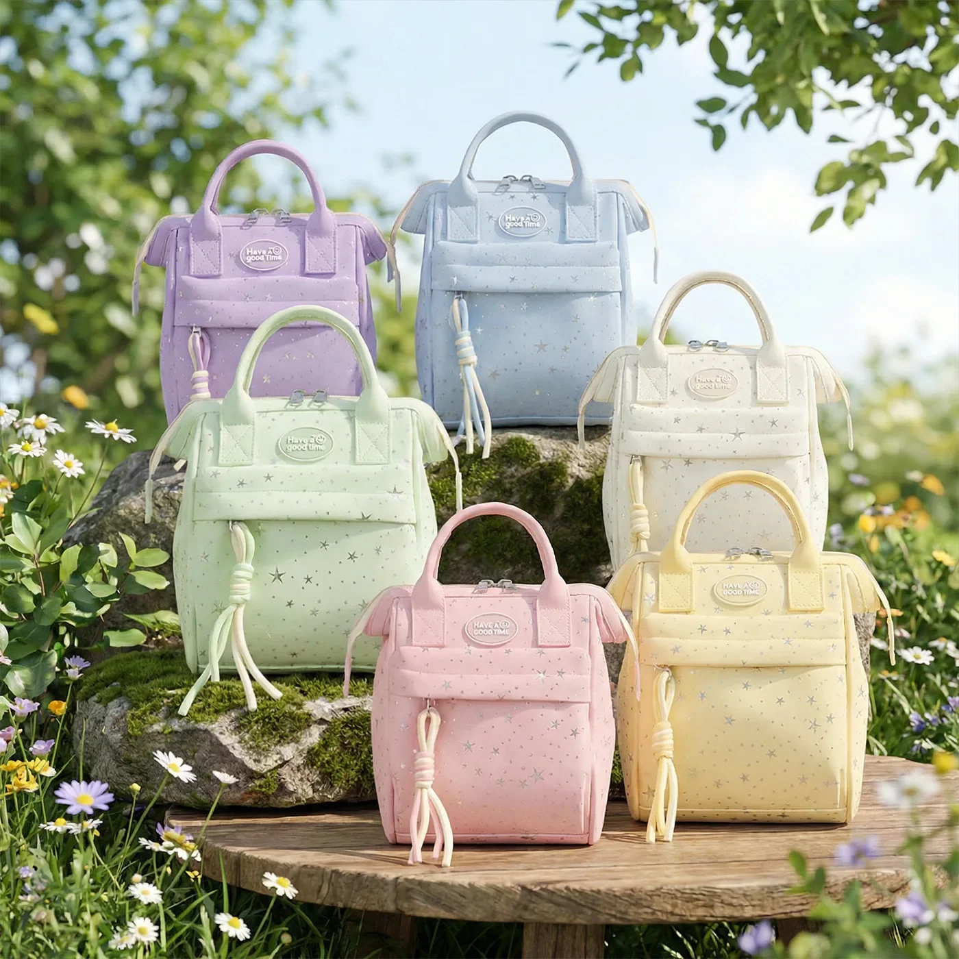 Fashionable Star-Embroidered Single Shoulder Maternity Handbag Women's New Commuter Simple Crossbody Bag Casual Style Small Size