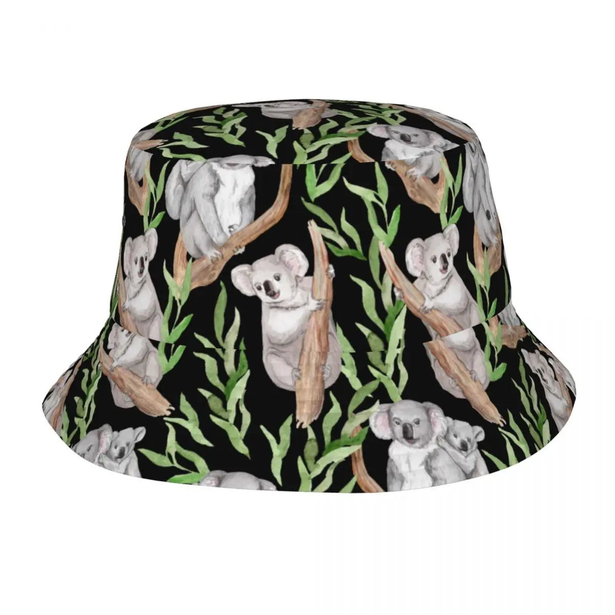 Koalas Bucket Hat Travel Headwear Accessories Fishing Hat for Outdoor Sports Women Men Bob Hat Lightweight