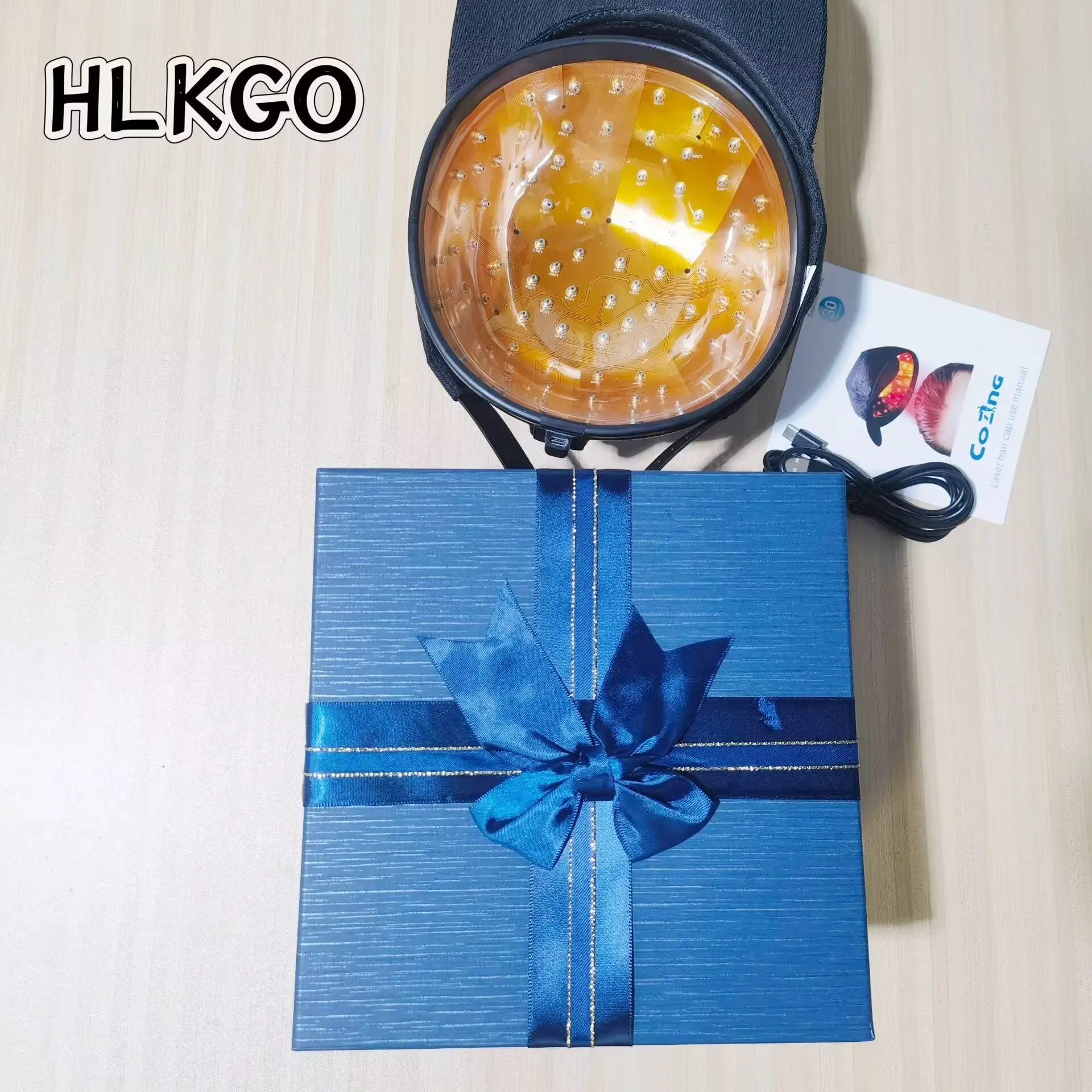 

Домашняя шапочка для роста волос, 96 диодов, инфракрасная шапка для терапии красным светом, перезаряжаемый шлем для лечения выпадения волос