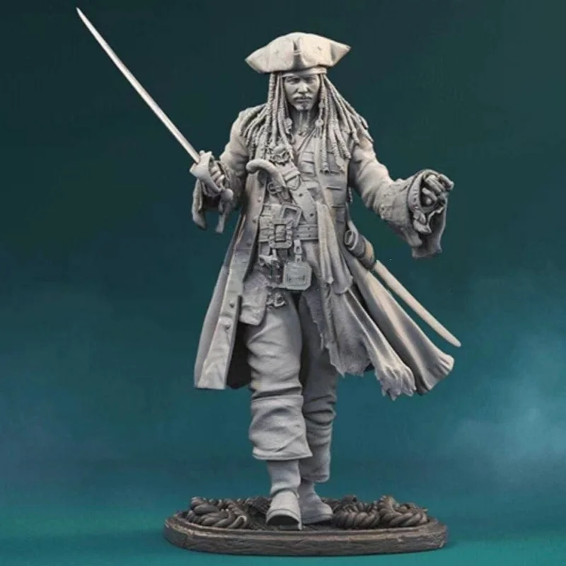 Kit de figurines en résine Pirates des caraïbes, échelle 1/24, assemblage de 75mm, Dioramas non assemblés, Statuettes non peintes, jouets