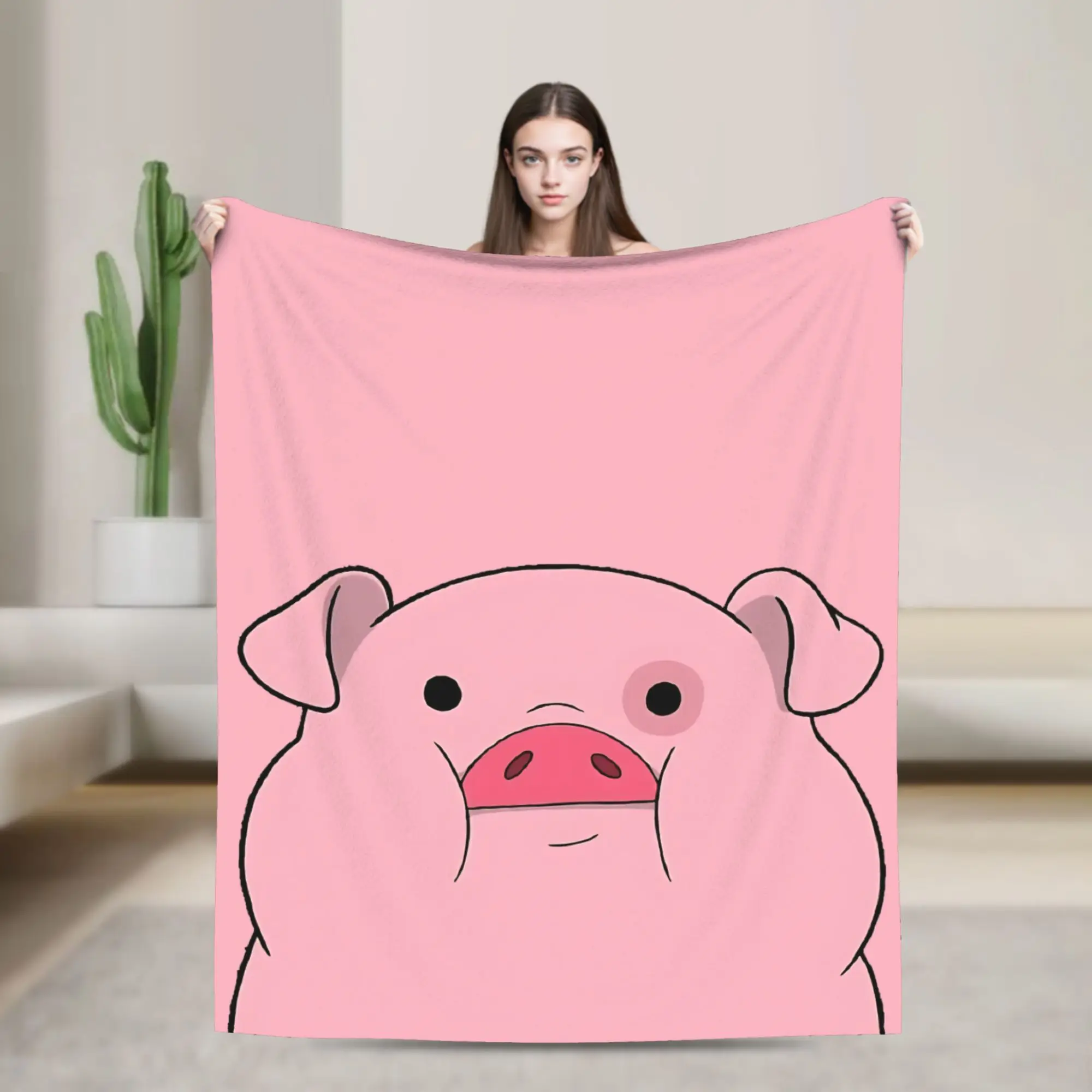 Coperte Pig Gravity Falls Coperte morbide e divertenti fuzzy per copriletto autunno/inverno