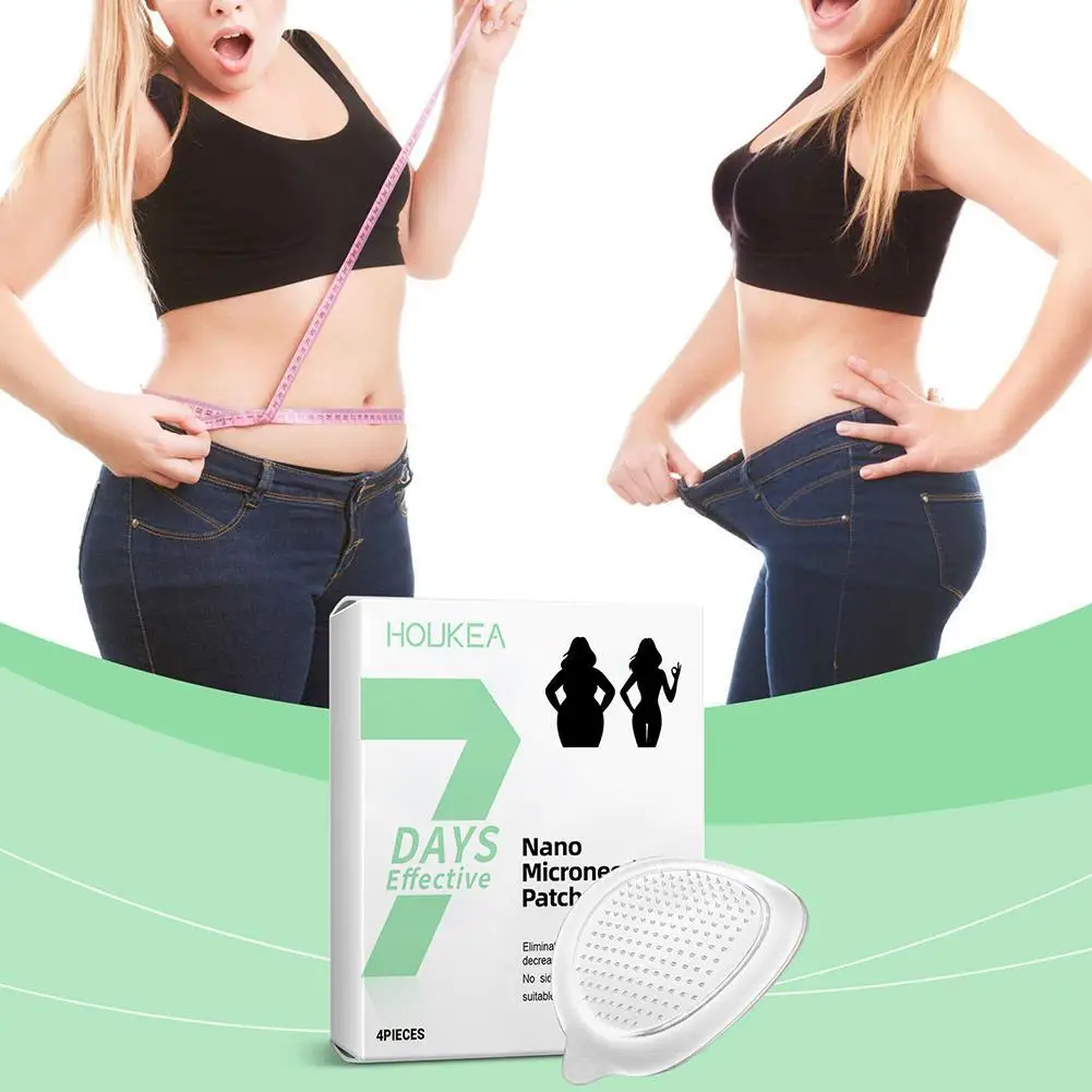 

4PCS/1BOX Nano Micro Needle Plasters, SMGT-GLP-1 Microneedle Plasters, Firming Line Improvement Skin Care Patch For Fats Burning