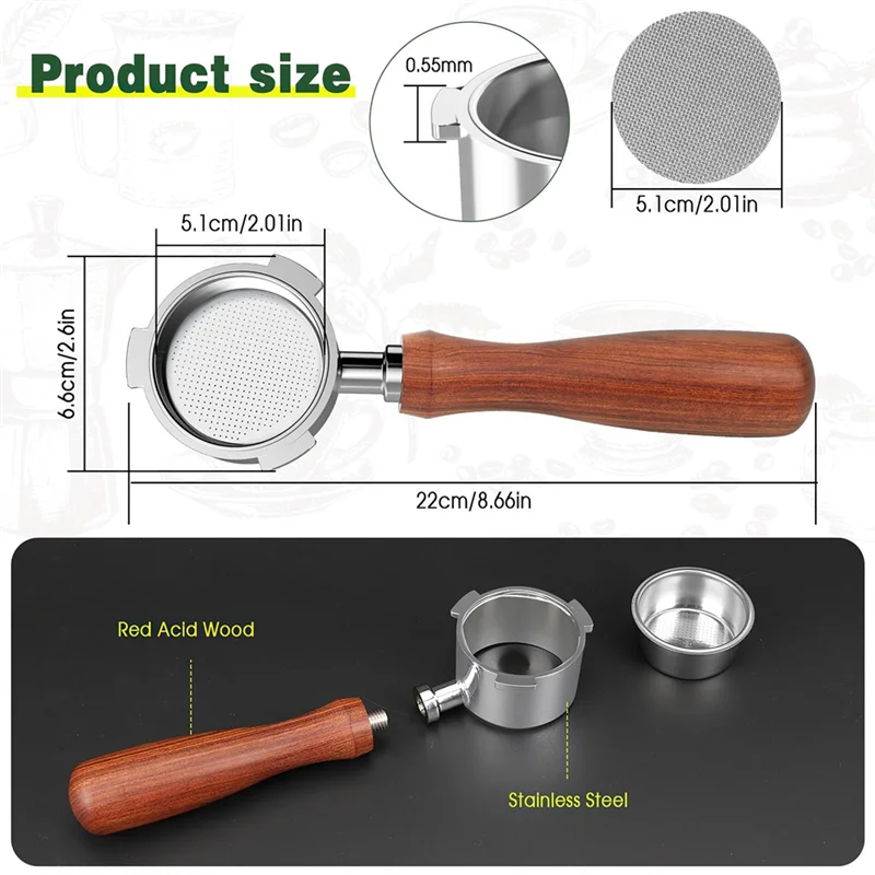 A74G-Delonghi Dedica Portafiltro 51 Mm Para Delonghi Para Delonghi Dedica EC680