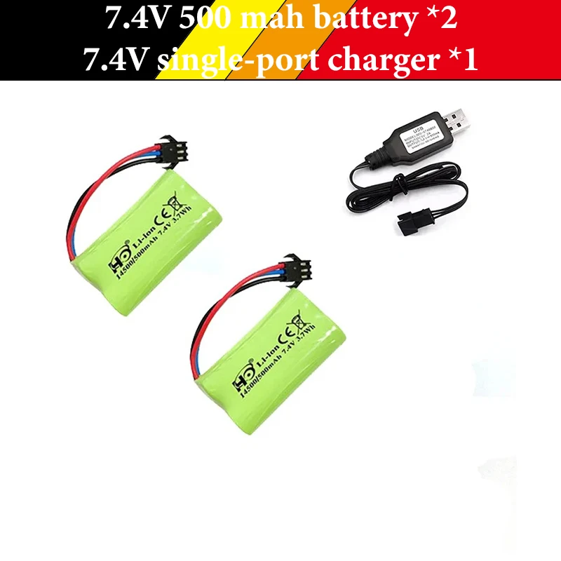 Original mn82 mn82pro mn82s mn78 mn128 mn99s mn168 carro de controle remoto 7.4v 500mah 2s peças de bateria de lítio
