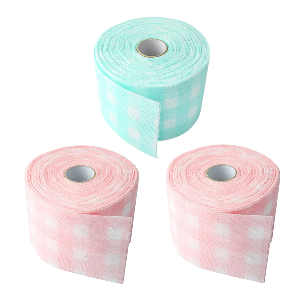 

3 рулона, полотенца для снятия лака, ткань для чистки маникюра, средство для снятия геля, одноразовый впитывающий материал для домашнего салона