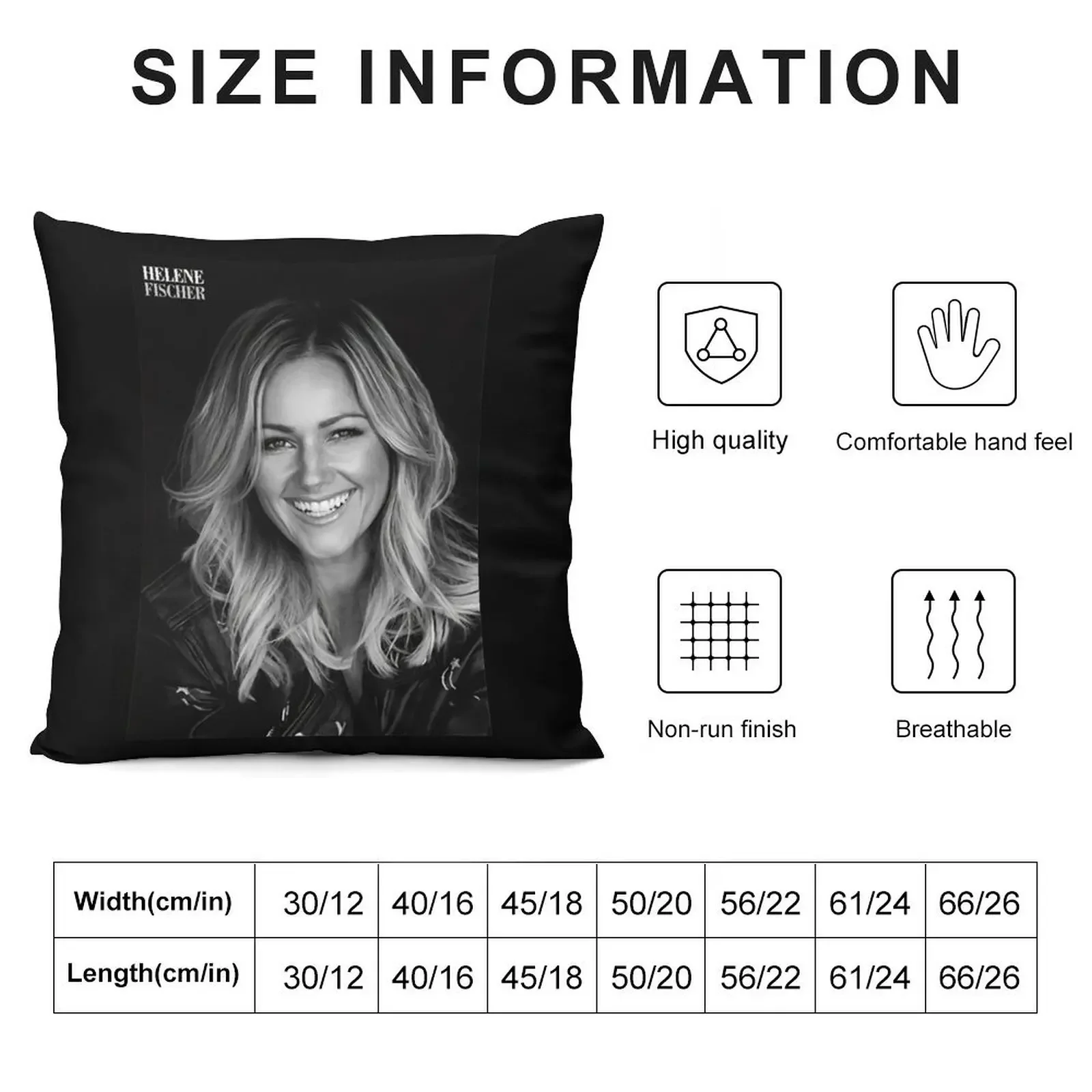 Helene fischer Throw Pillow Pillow Decor Christmas Covers For Cushions Pillowcases Cushion Covers Sofa pillow