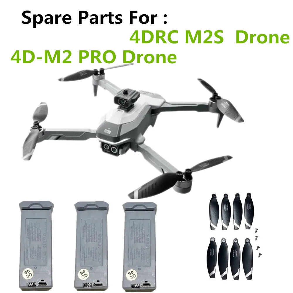 

4DRC M2S Drone Battery / Propeller Maple Leaf / For M2 Pro Drone 4D-M2 Pro Drone Spare Parts M2S Batteries