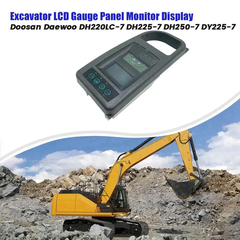 

Excavator LCD Cluster Panel Monitor Display 539-00048G For Doosan Daewoo DH220LC-7 DH225-7 DH250-7 DY225-7 53900048A