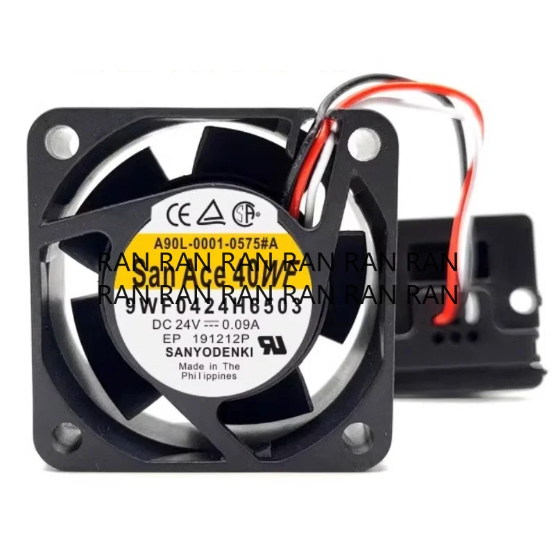 

New CPU Fan for SANYO 9WF0424H6503 A90L-0001-0575 # A 4020 DC24V 0.09A 4CM Fanuc Cooling Fan