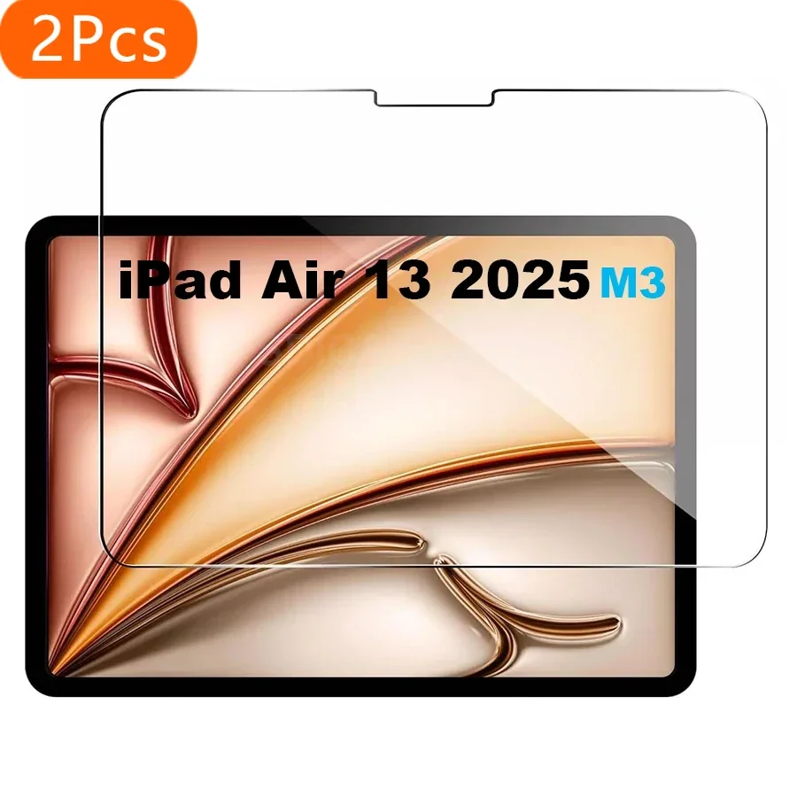 

2Pcs For iPad Air 13 2025 M3 Tempered Glass Screen Protector 13 Inch Tablet Anti Scratch HD Clear Protective Film A3269 A3268 A3