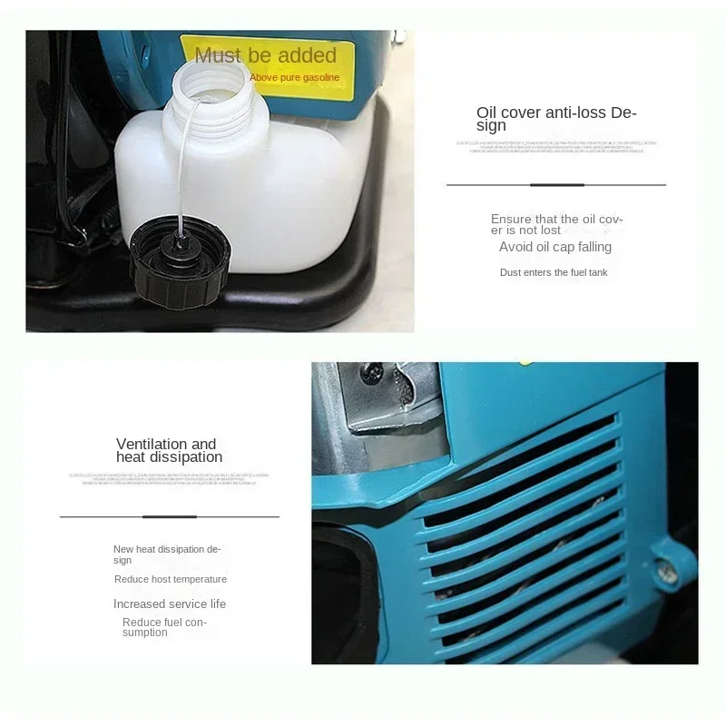 

BBX9900 Air Blower Four-Stroke Knapsack Snow Blower Petrol Leaf Blower Leaf Vacuum Wind High Vacuum 75.6Cc Fan