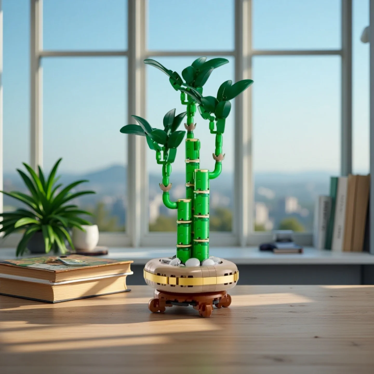 

Новинка 2026 года: интересный и красивый бамбуковый конструктор из 354 деталей, зеленые строительные блоки для сборки, модель для украшения дома, праздничный подарок