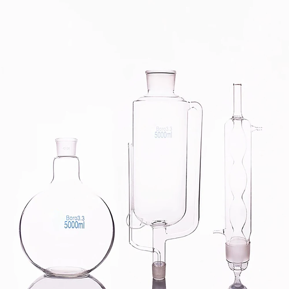 5000ML spherical fat extractor Soxhlet extractor condenser tube laboratory complete glass extraction device