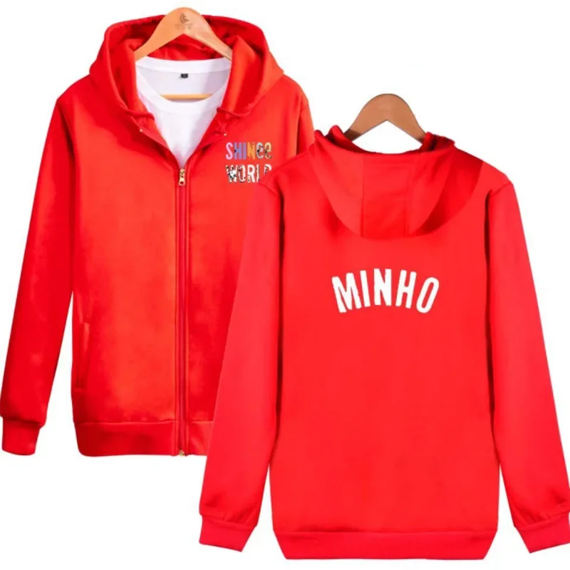 Moletom K POP KPOP SHINEE-Sweat à capuche pour femme, sweat-shirt Taemin Jonghyun Key Minho Oone à manches longues, veste zippée à capuche, vêtements K-POP