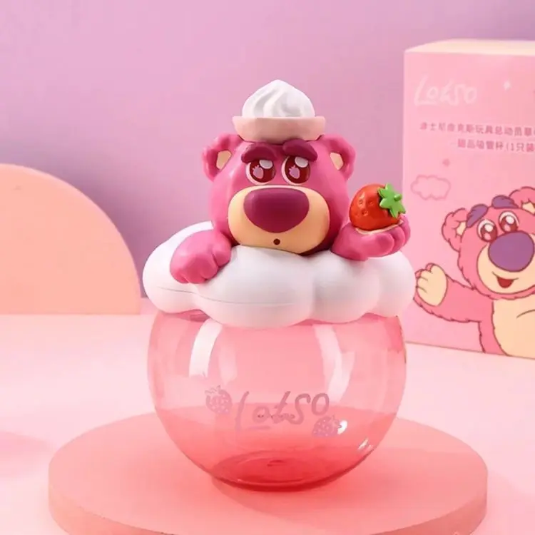 

Genuine Strawberry Bear Series Dessert Straws Cold Water Cup Trendy Toy Cute Girls Birthday Gift（Large Capacity）