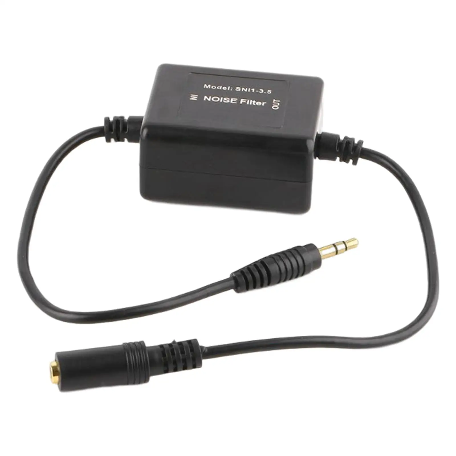 Automotive Ground Loop Noise Isolator, 3.5mm Replace Eliminate The Buzzing Noise Noise Filter Fit for Car AUX Audio