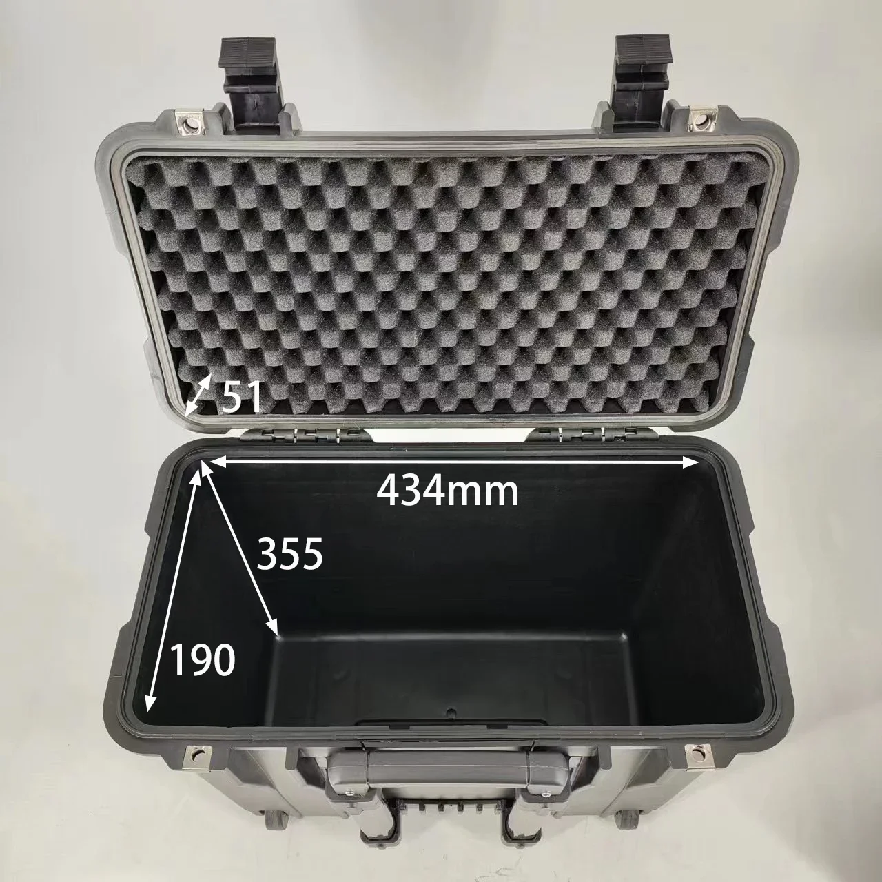 BDPC093 Factory Price Waterproof Hard Plastic Equipment Carrying Tool Case With Wheels And Pull Rod