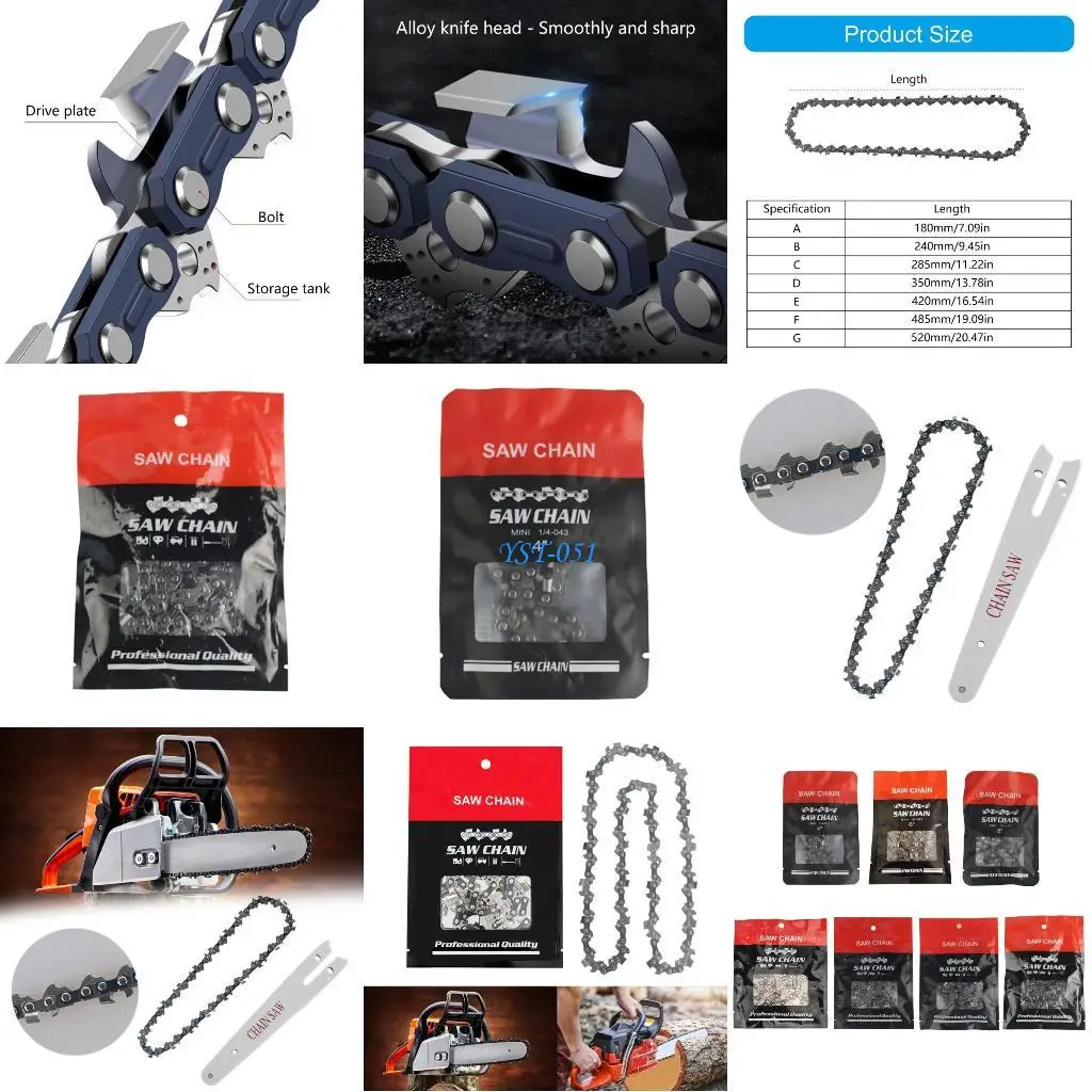 

E15A Long Time Metal Chainsaw Replacement Blade 4~16Inch DIY Woodwork Tool