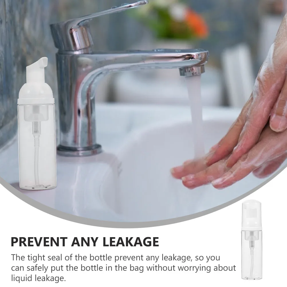 12 قطعة 50 مللي رغوة زجاجة مضخة مجموعة فارغة إعادة الملء موزع للسفر الصابون شامبو استحمام هلام منظف للوجه مانعة للتسرب