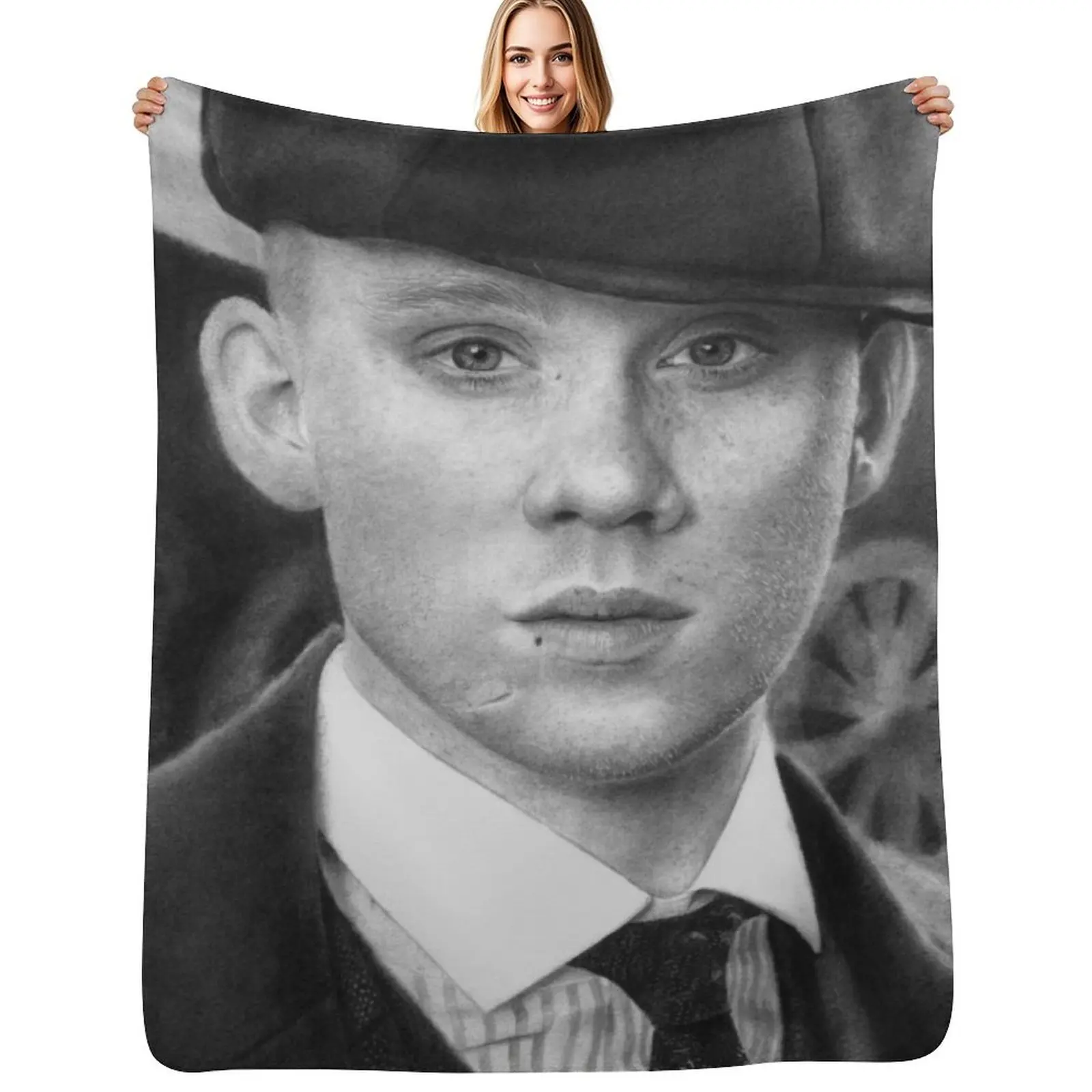 John shelby Throw Blanket Large Soft Plush Plaid Bed linens Decorative Throw heavy to sleep Luxury St Blankets