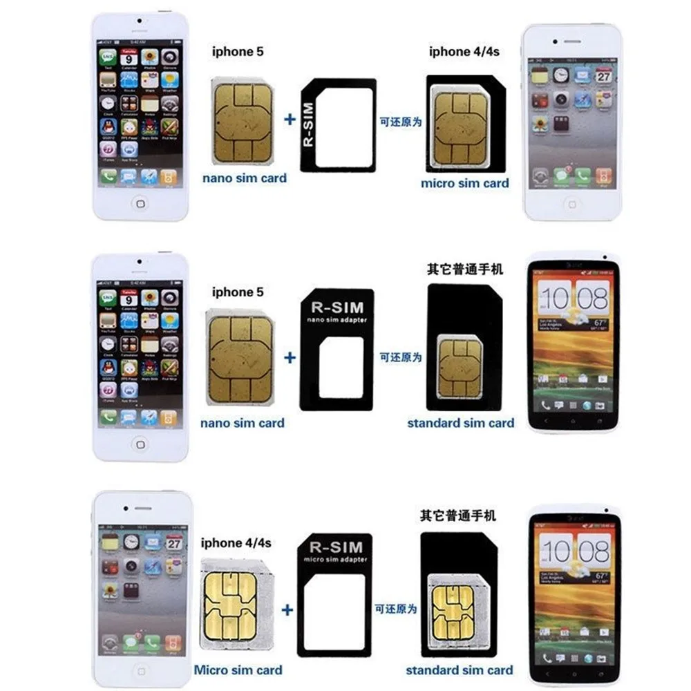 100PCS Nano sim smartphone restoration card holder mobile phone card holder 4-in-1 mobile phone card holder neutral card slot