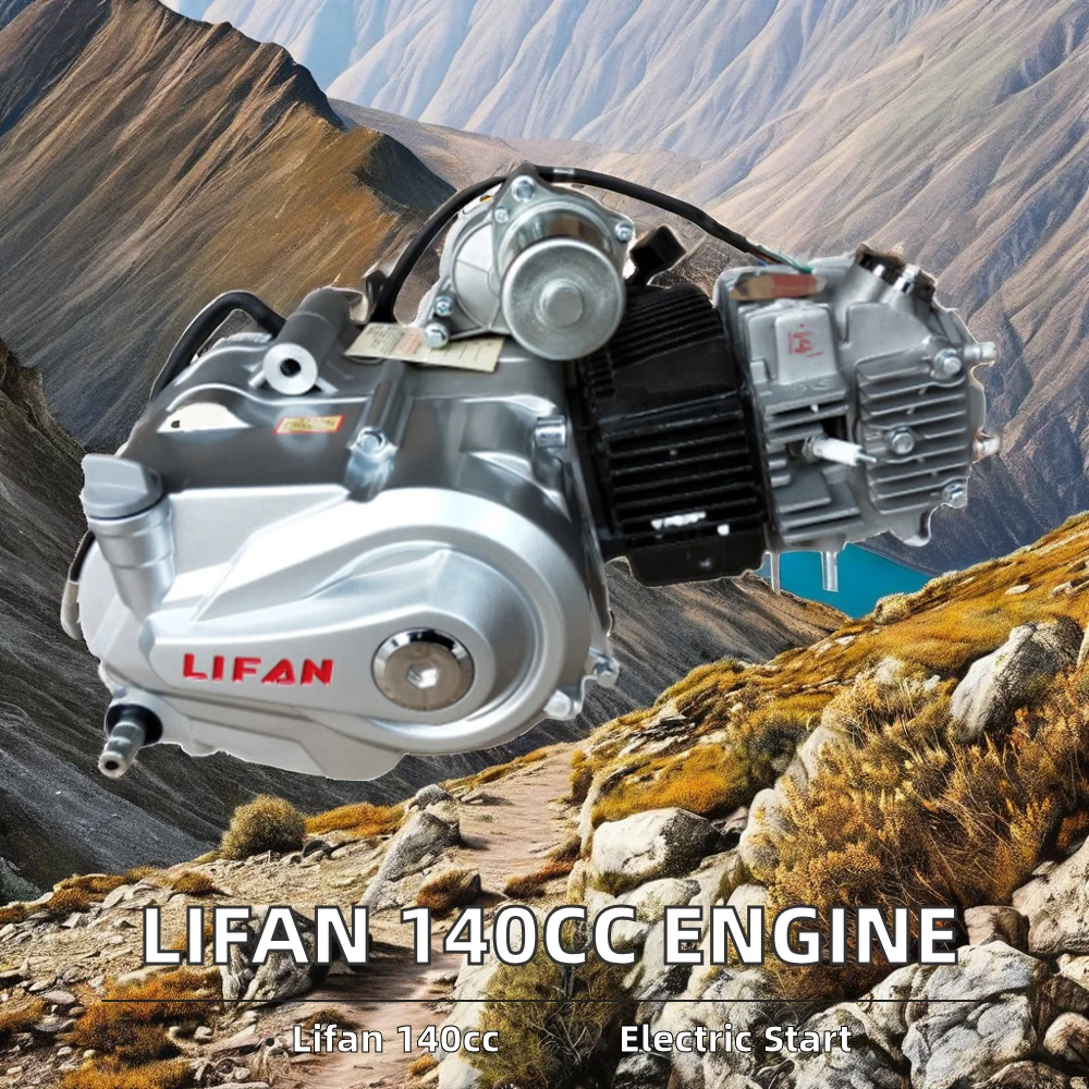 140cc/150cc Singolo Cilindro CDI Frizione Automatica a 4 Tempi Kick Start Elettrico 5 Marce Motore Orizzontale Raffreddato ad Acqua Nuovo