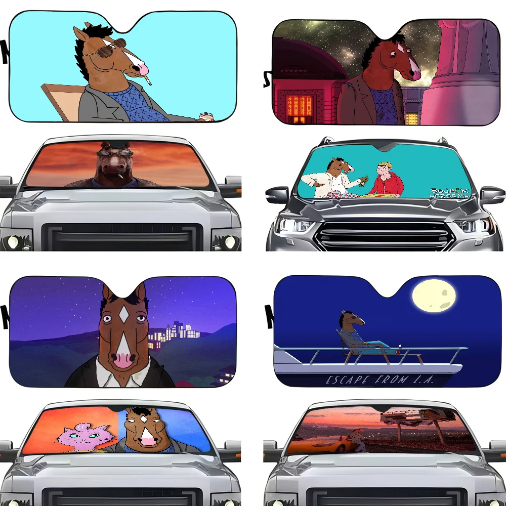 

B-Bocchi The Rock Auto Windshield Sun Shade Personalized Picture Block UV Rays Sun Visor Protector Car Sunshade