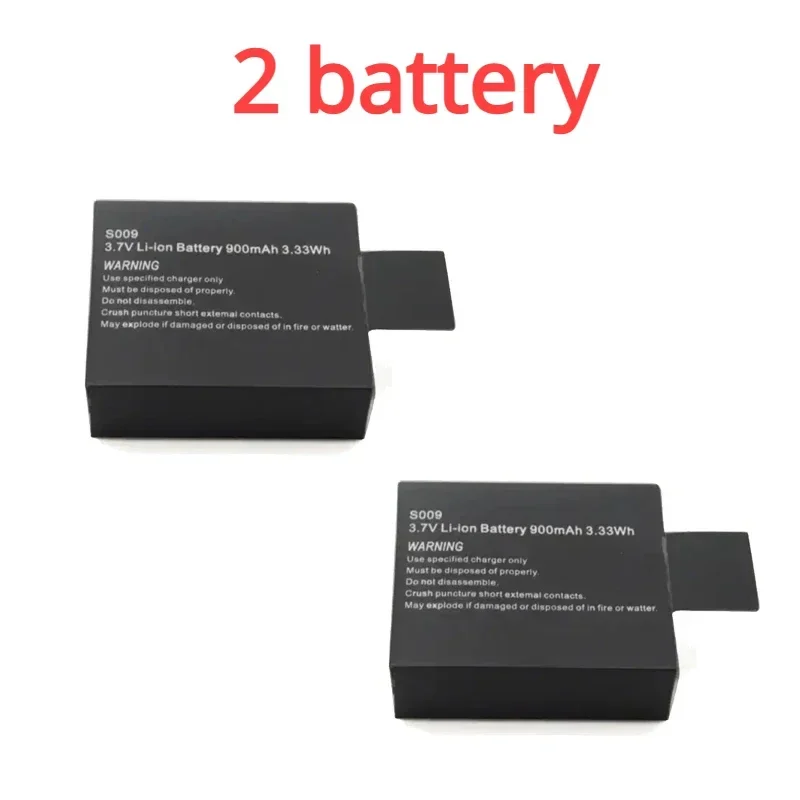 GJUELIRRA 3,7 V 900 mAh wiederaufladbarer Li-Ionen-Akku für SJ4000 SJ5000 SJ6000 WIFi SJCAM Sport Action Kamera DV SJ dedizierter Akku 7