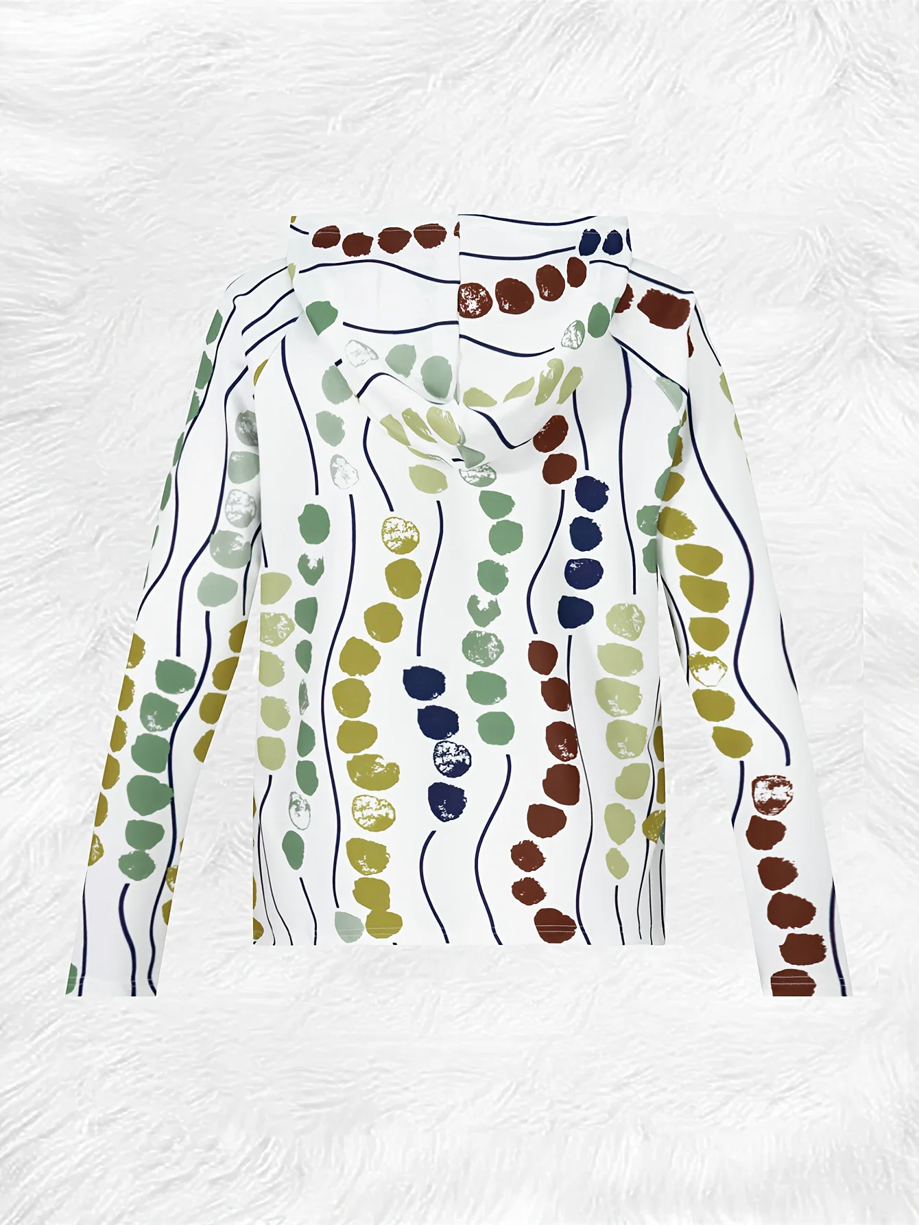 Spring Autumn casual style Colorful Dots And Wavy Lines ladies' casual jacket