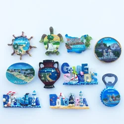 Refrigerator Magnets Bulgaria Refrigerator Magnetic Sticker Resin Souvenir Home Decoration Bulgaria Fridge Magnet Kids Gifts