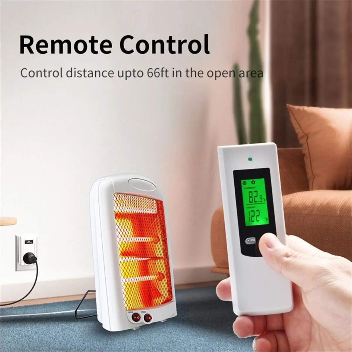 update. Smart Plug Thermostat Temperature Controller+RF433Mhz Remote with LCD Display Heating/ Cooling Mode Switchable US PLUG