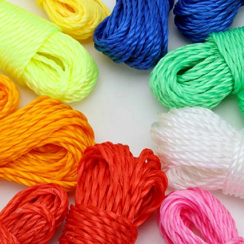 

Braided Nylon 10M 2mm Weather Resistant Rope Clothesline Camping Weather Resistant Portable Hiking Outdoor