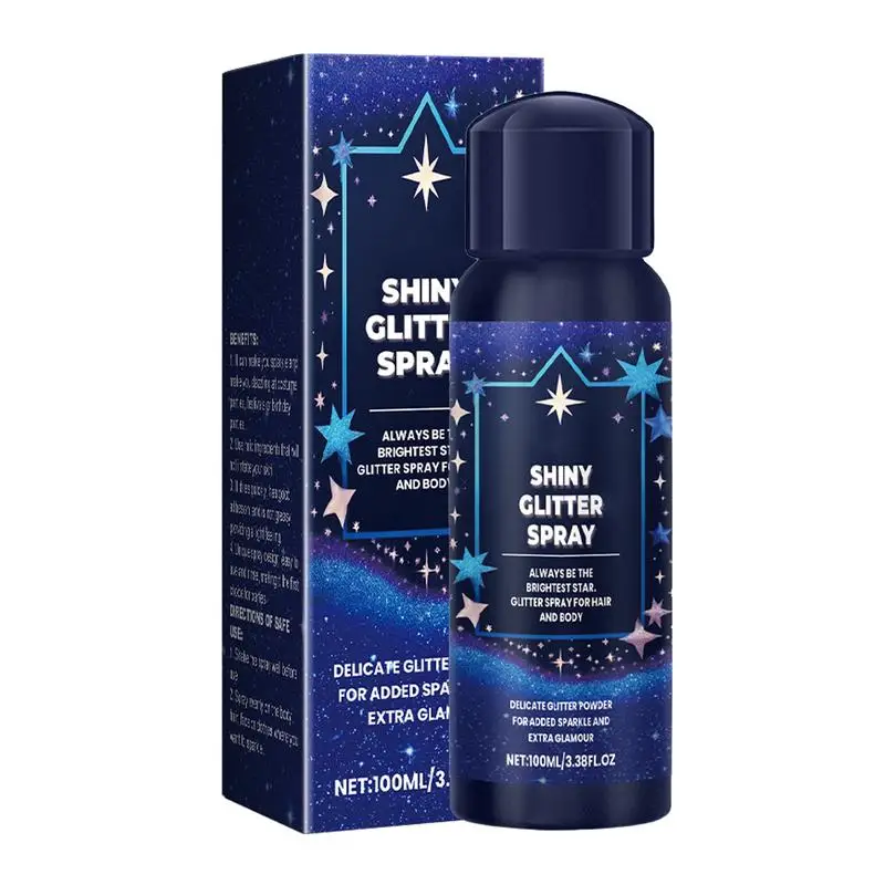 Polvo brillante para iluminar el cabello, polvo holográfico de larga duración para fiesta, Festival, Halloween, 100ml