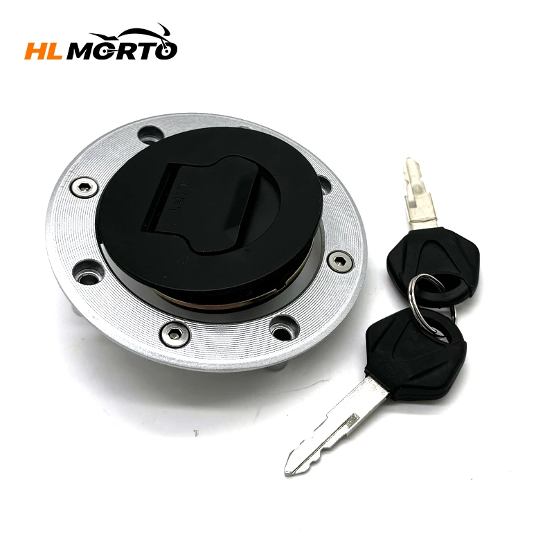 Tapa de tanque de combustible con bloqueo para motocicleta, cubierta con 2 llaves para Suzuki GSXR 600 700 750 1000 Katana 600 GSX-600F RF-400 GK78A RF-900