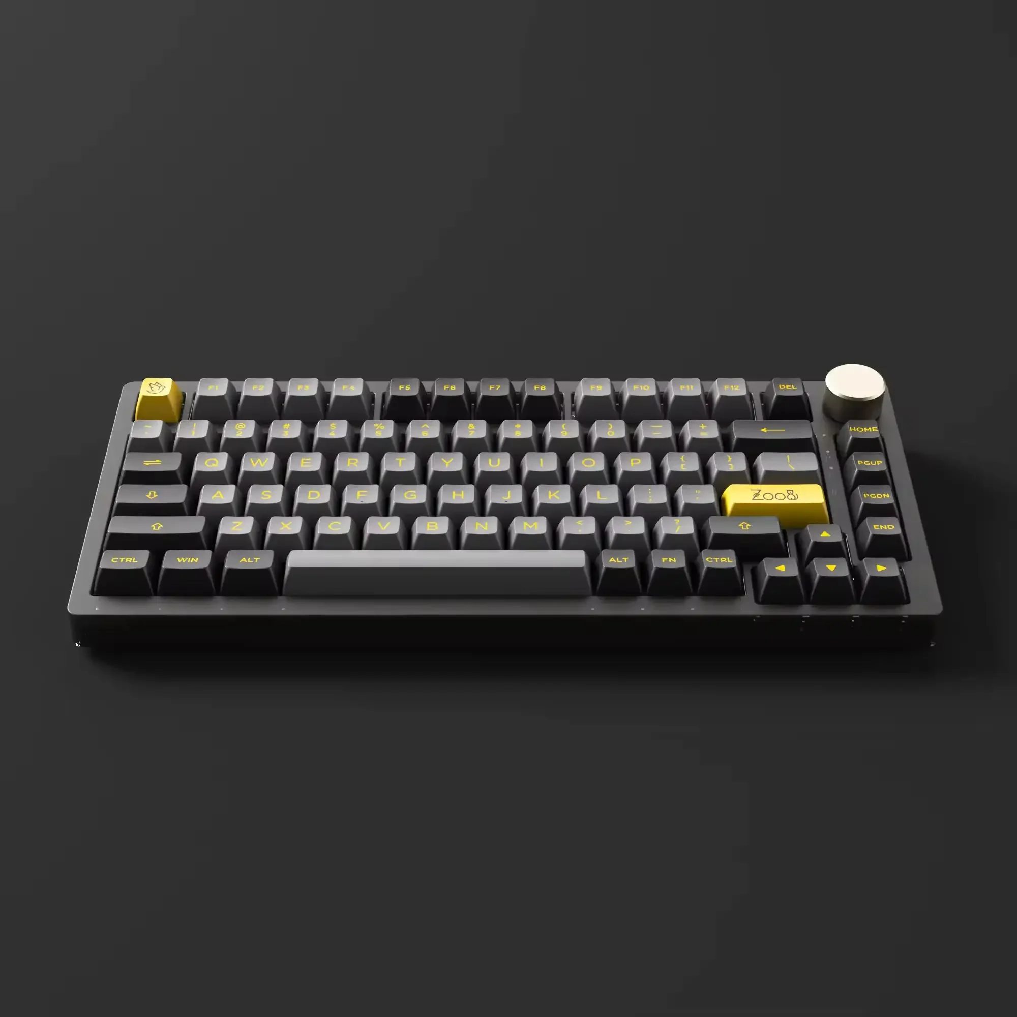 AKKO-PC75B PLUS V2 Teclados mecânicos para jogos de montagem superior, LED SMD multimodos, retroiluminado RGB, teclado sem fio de 75%