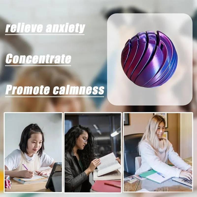 X18A-Alívio do Estresse Para Jovens Para VIOLA-Para BALL Fidget Compatível com Slime Impresso 3D