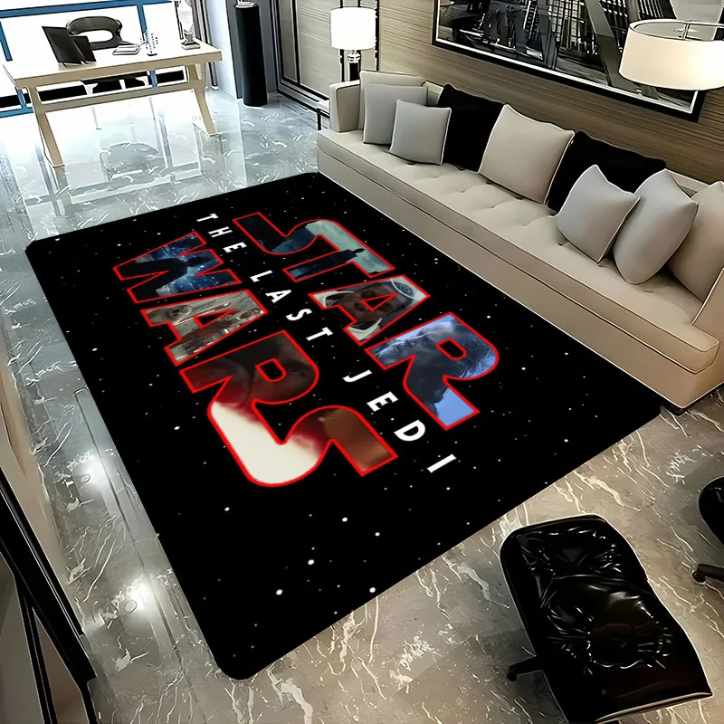 Star Wars Logo Theme Carpet, Living Room and Bedroom Household Items, Children's Room Sofa Mat, Doormat Floor Anti-slip Rug,Gift