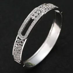 Light Luxury New Niche Simple And Elegant Temperament Sweet And Romantic Dot Movable Zircon Bracelet Holiday Gift