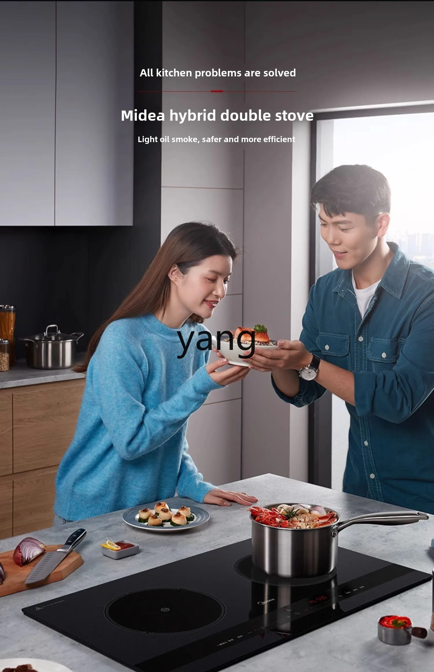 CX  induction cooker double stove embedded household desktop high-power high-firepower double-head stove view 5