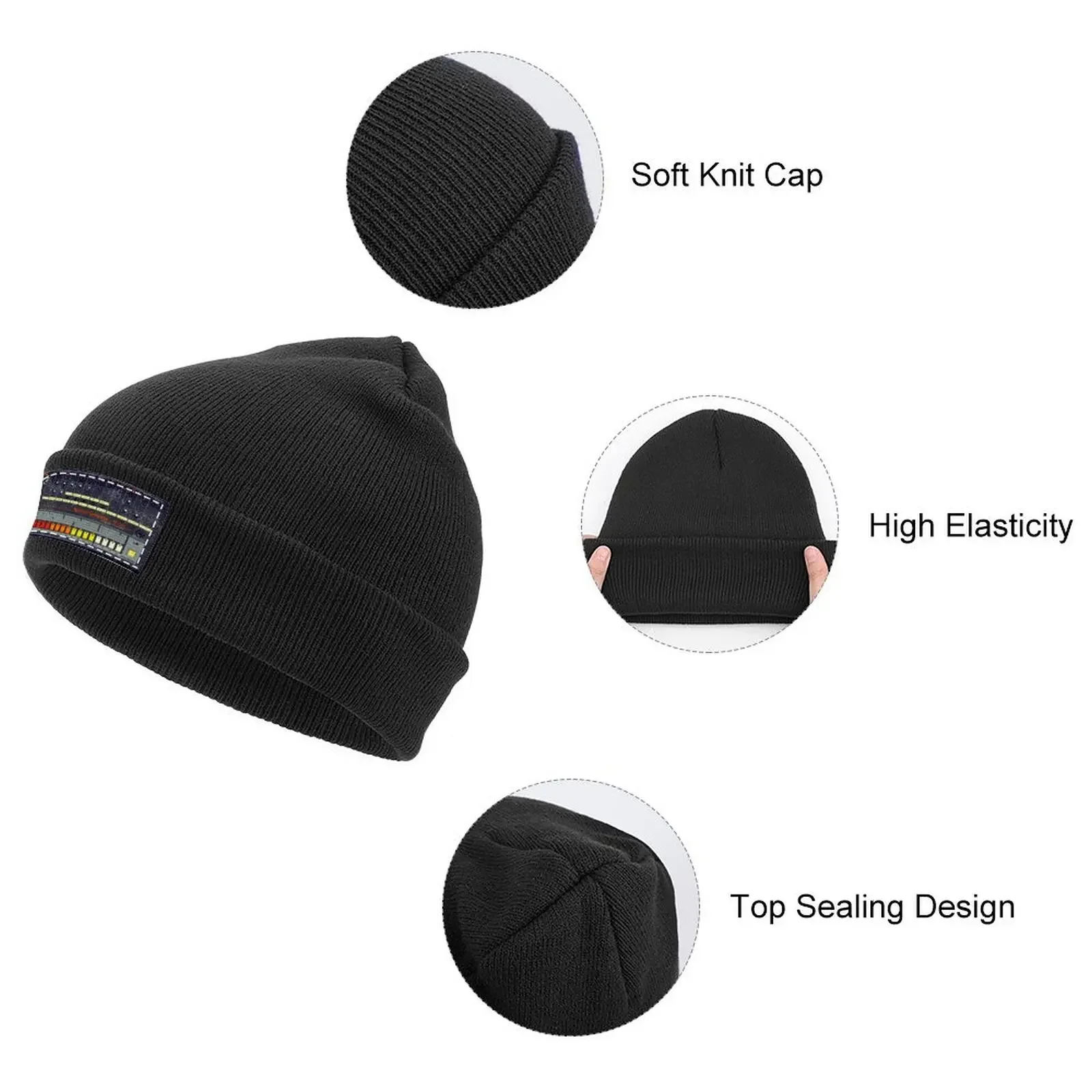 Roland TR-808 Rhythm Composer Drum Machine Vintage Knitted Cap Hat Luxury Brand Hood Golf For Women Men's image 3