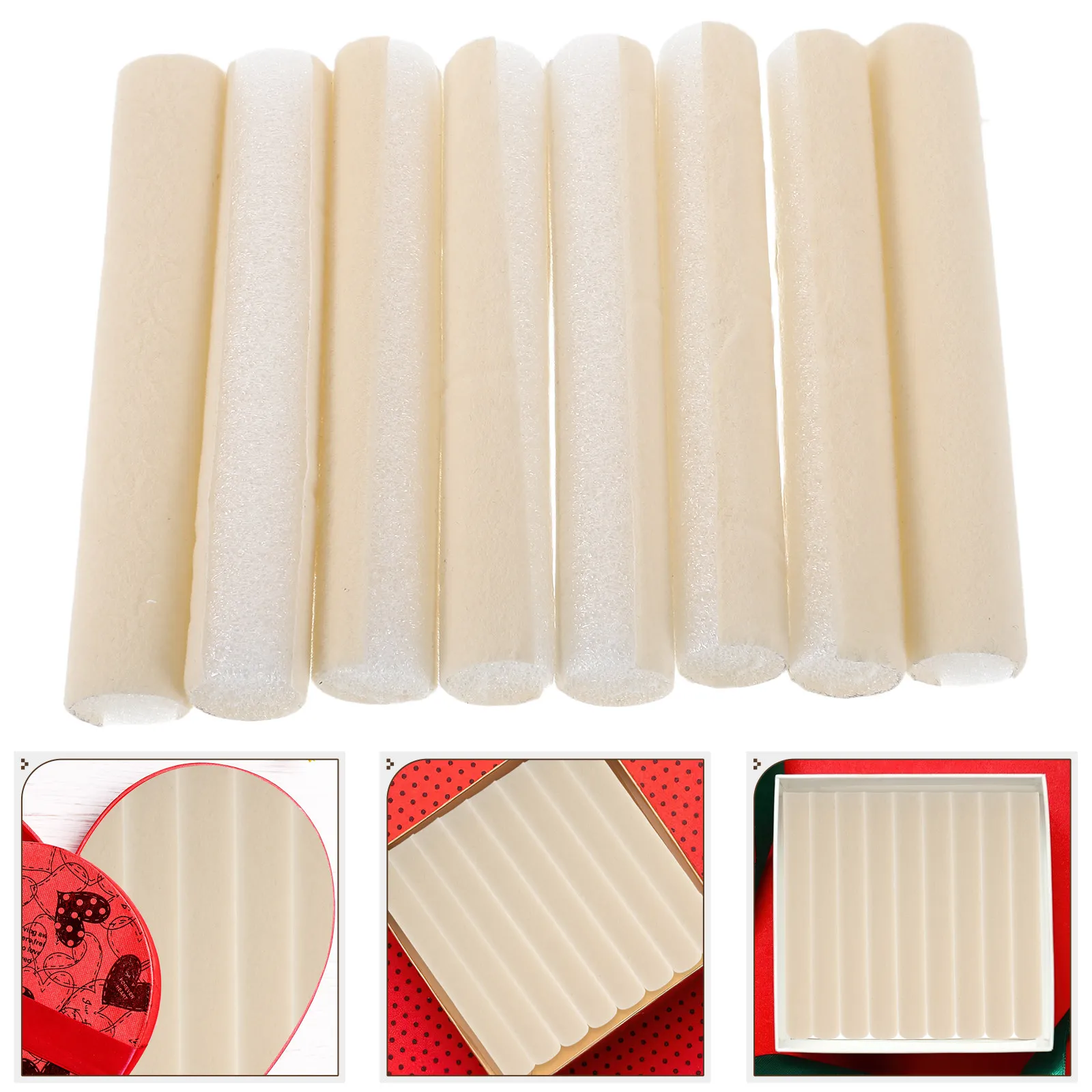 8Pcs Jewelry Organizer Flexible Drawer Dividers Soft Lining Insert for Necklace Earring Vanity Storage Tray Divided Box