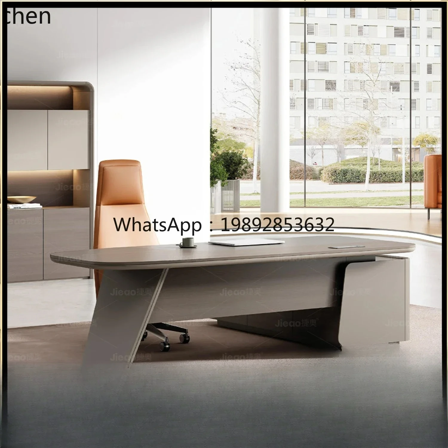 BGZ  Solid  Light Luxury High-end Office Desk Simple Modern Manager Desk
