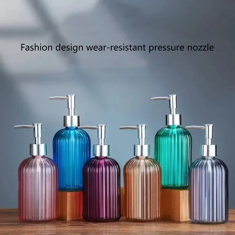 Soap Dispenser Bathroom Clear Glass Empty Refill Subbottle Detergent Kitchen Hand Sanitizers Shower Gel Shampoo Bottles