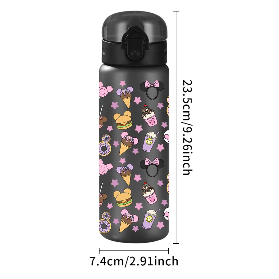 1 قطعة ديزني ميني الكعك عزر 26 أوقية زجاجة ماء بلاستيكية الرياضة في الهواء الطلق كوب ماء عيد ميلاد/العودة للوطن هدية