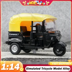 1/14 Simulated Tricycle Model Alloy Indian Bike Motorcycle Road Bicycle Vehicles Model Decoration Gift Home Showcase Decoration