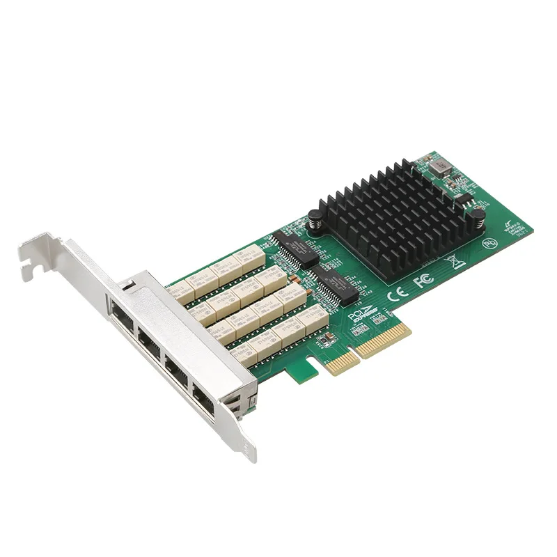PCIE X4 Four Port Gigabit Power off Bypass Passthrough Network Card I350 Chip Server Network Card