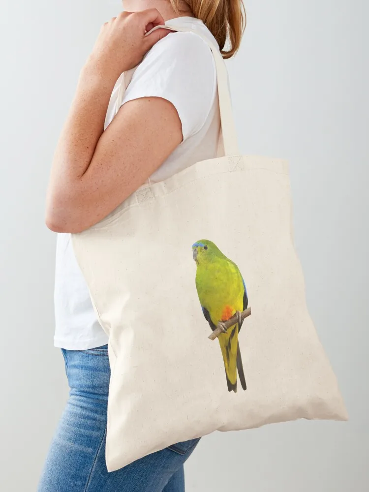 

Orange-bellied Parrot Tote Bag custom canvas bag handbag Beach bag tote university