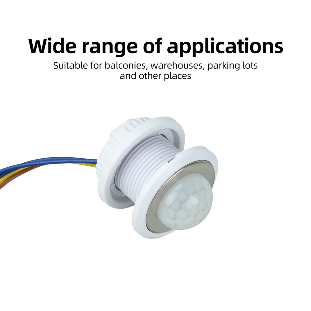 AC85-265V PPIR Bewegungssensor-Lichtschalter 110V 220V Zeitverzögerung Einstellbar Infrarot-Körperbewegungsmelder Automatische Steuerung – Detail 7