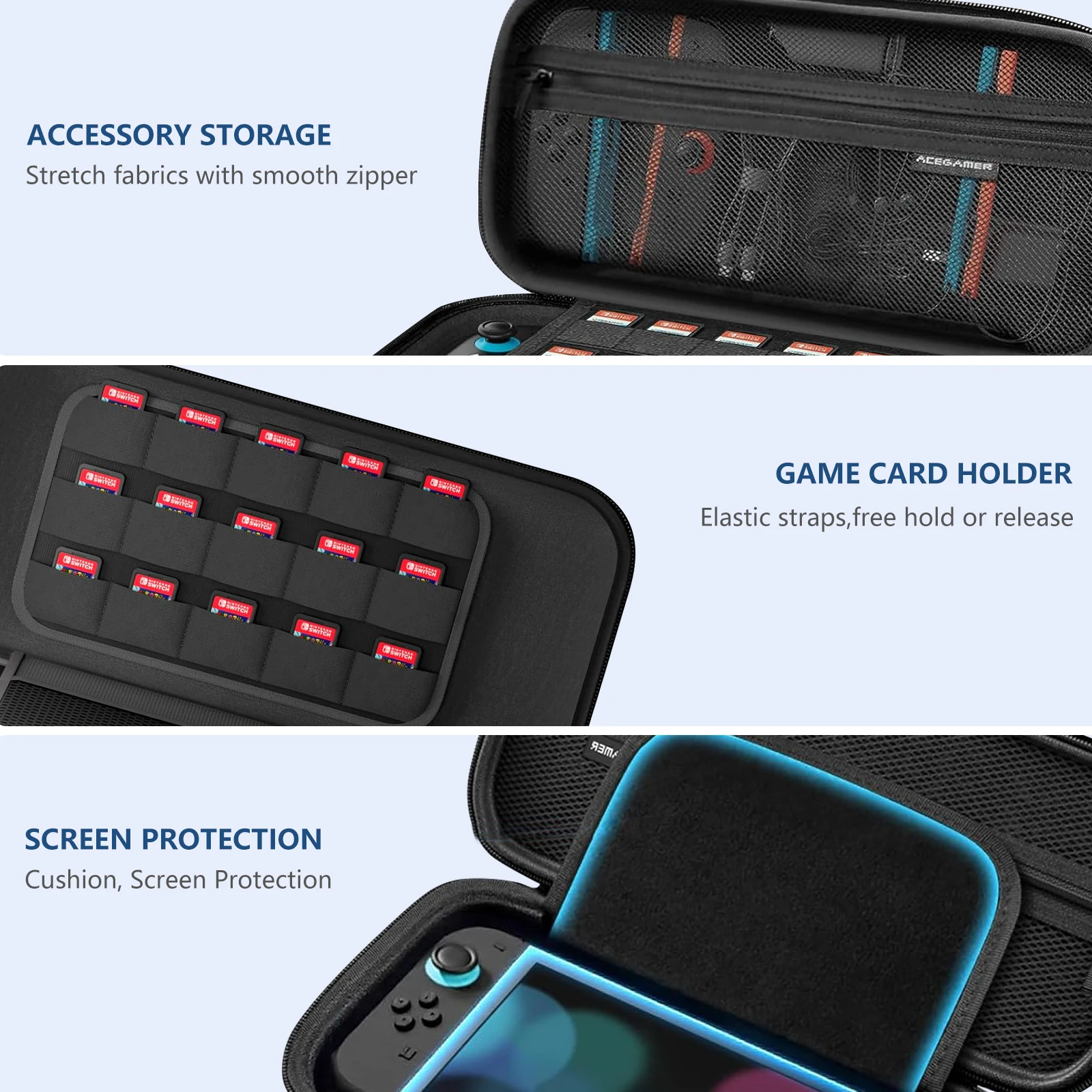 New Nintendo switch2 storage bag, shockproof and dustproof full game console bag, switch storage bag, eva bag