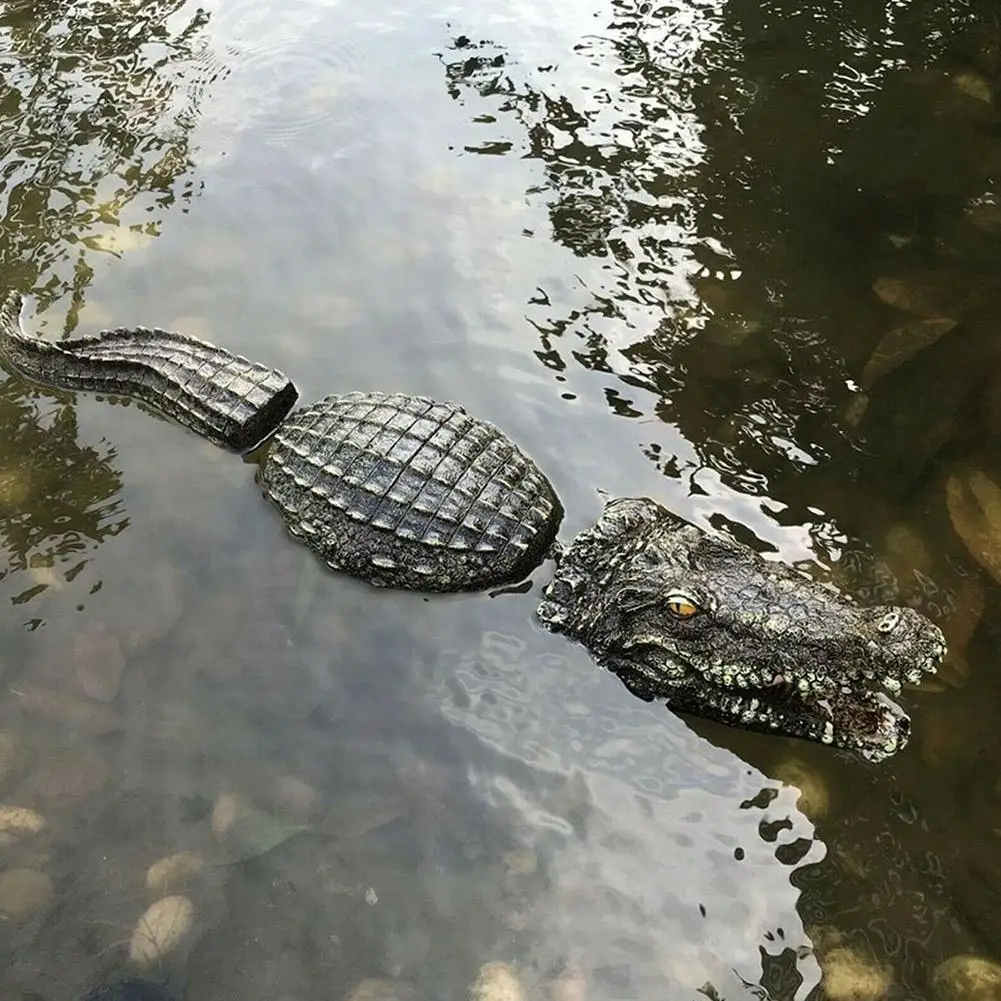 Floating Crocodile Decoration Pond Resin Simulation Statue Garden Figurine Garden Ornament Ponds Lakes Decoration